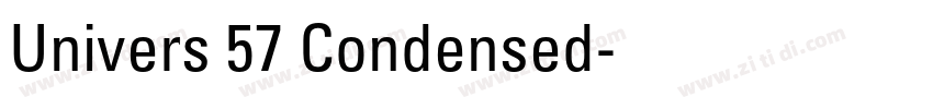 Univers 57 Condensed字体转换 Univers 57 Condensed字体转换